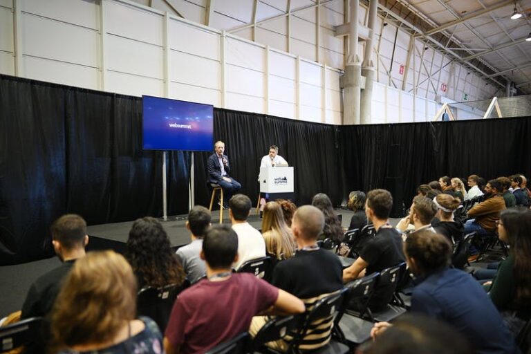 Brad Smith, Vice Chair & President Microsoft, Scholarship masterclass, during day two of Web Summit 2022